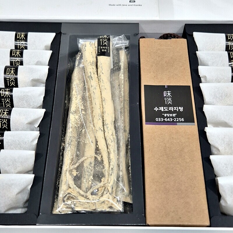 미담몰,강릉미담 (종합26-도라지셑) 콩고물도라지정과,통도라지정과, 도라지청, 맛과 멋과 품위있는 추석 설 명절선물 부모님 시댁