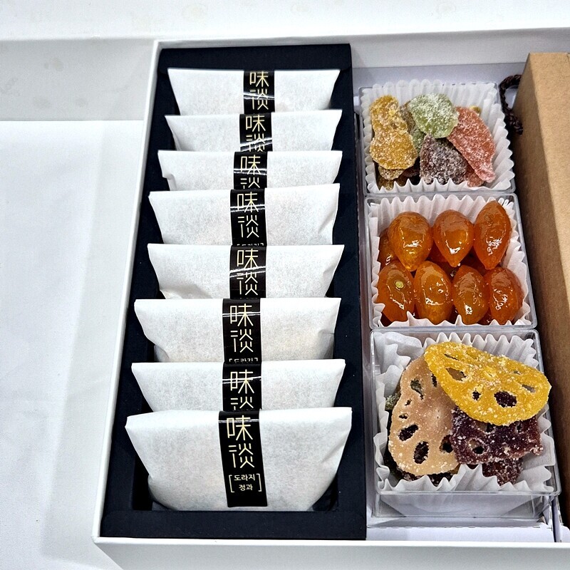 미담몰,강릉미담 (종합26-생강청&정과셑) 콩고물도라지정과,생강금귤연근정과,생강청,오곡칩, 맛과 멋과 품위있는 추석 설 명절선물 부모님 시댁
