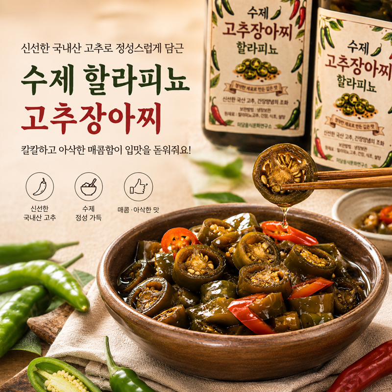 강릉미담,강릉미담 저염고추장아찌(할라피뇨)