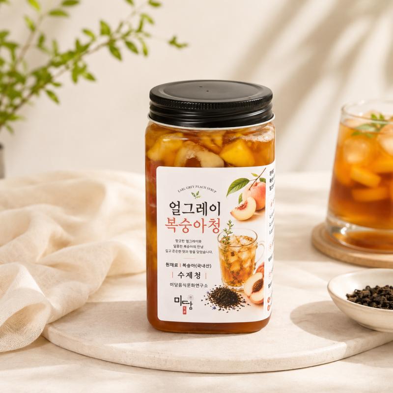 강릉미담,강릉미담 수제청 얼그레이복숭아청
